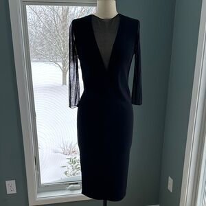 Zara Knit Dress NWT size L on a size 6 dress form. 3/4 length sleeves.